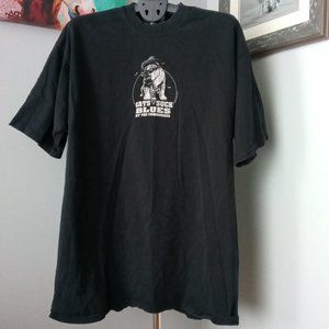 Vintage 1996 Liquid Blue "Cats suck Blues at the Crossroads"  T-Shirt